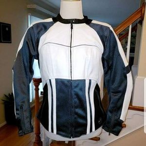 Joe Rocket White/gun Metal Radar Bike Jacket